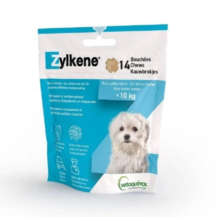 Zylkene bouch&eacute;es chiens de moins de 10kg Vetoquinol - sachet de 14 bouch&eacute;es