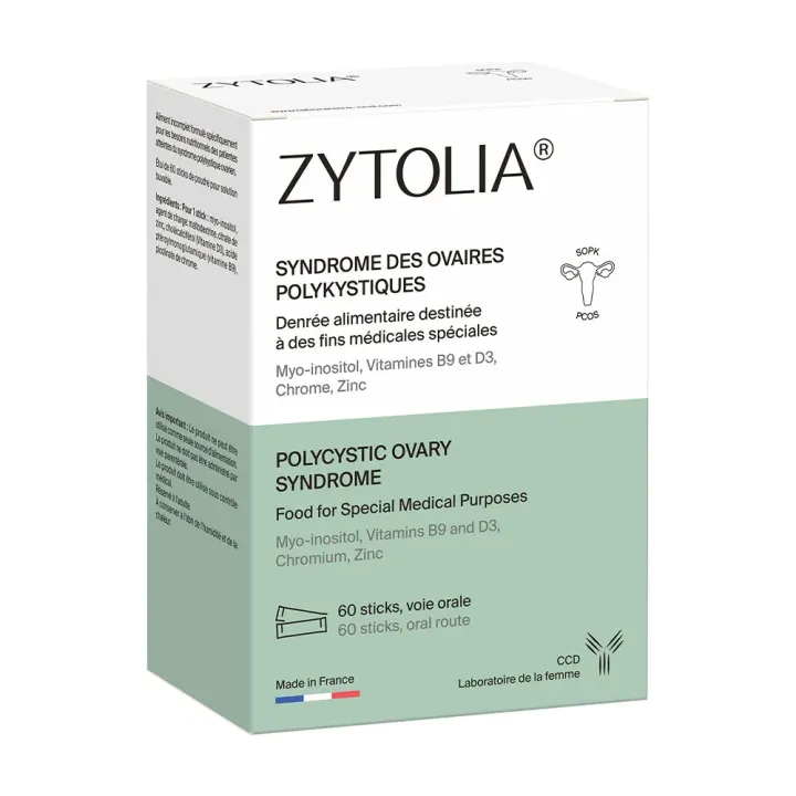 Zytolia Syndrome des ovaires polykystiques CCD - boite de 60 sticks &agrave; diluer