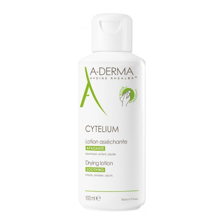 Lotion ass&eacute;chante Apaisante Cytelium A-Derma - flacon 100 ml