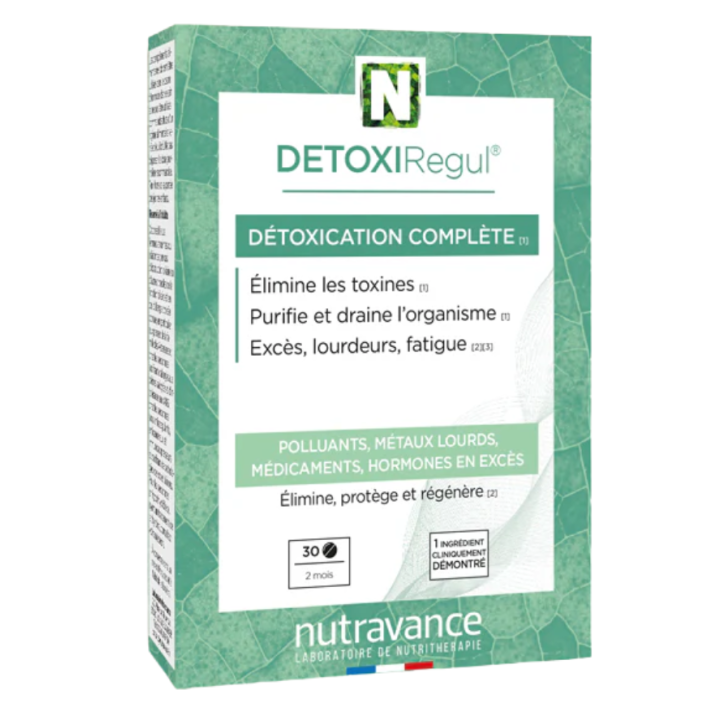 DETOXIRegul Nutravance - bo&icirc;te de 30 comprim&eacute;s