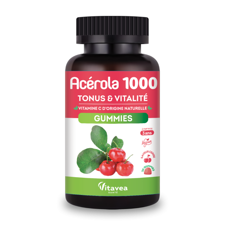 Ac&eacute;rola 1000 Vitavea - pot de 30 gummies