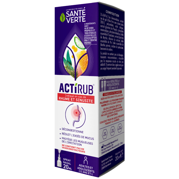 Actirub spray nasal Sant&eacute; verte - spray de 20 ml