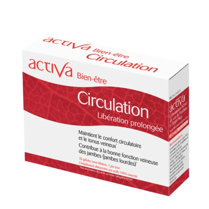 Activa bien-&ecirc;tre circulation liberation prolong&eacute;e - boite de 30 g&eacute;lules