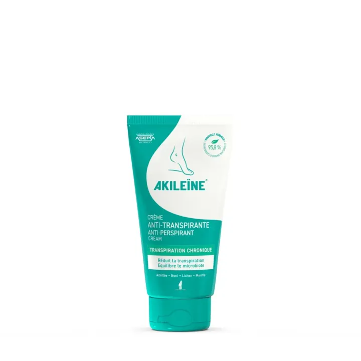 Cr&egrave;me anti-transpirante pieds Akile&iuml;ne - tube de 50 ml
