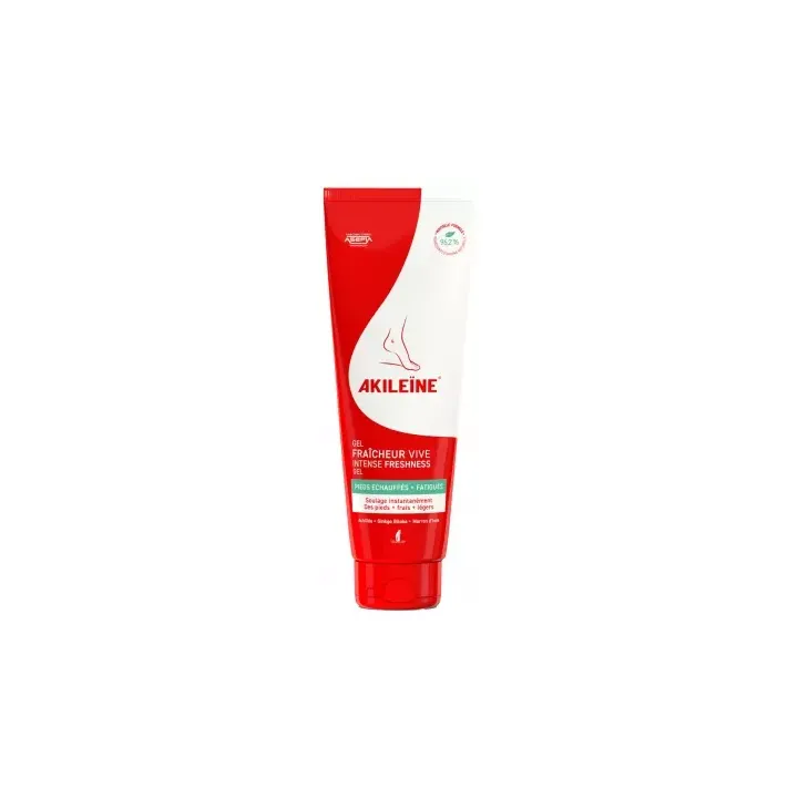 Gel fra&icirc;cheur vive pieds &eacute;chauff&eacute;s et fatigu&eacute;s Akile&iuml;ne - tube de 125ml