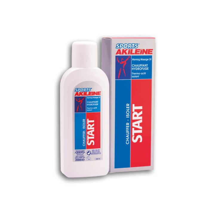 Start chauffant hydrofuge Akile&iuml;ne sports - tube de 200 ml
