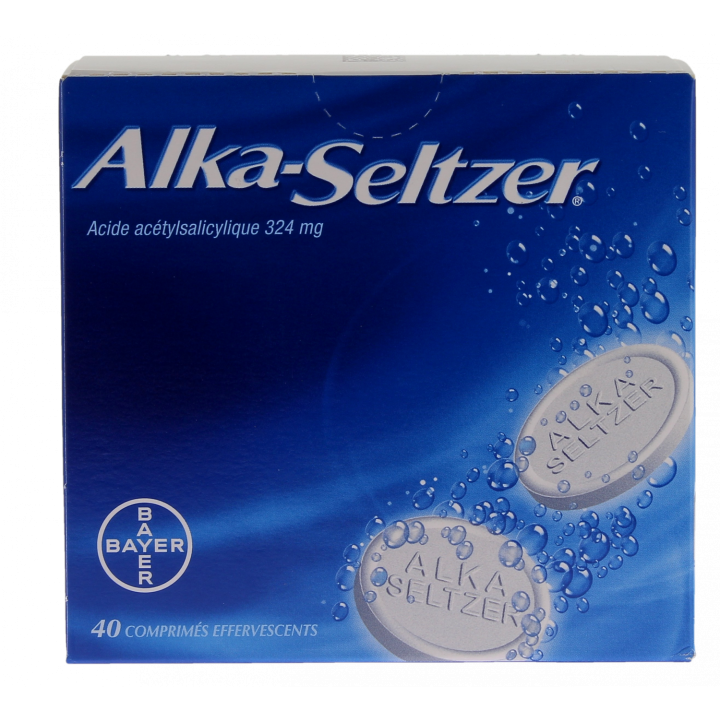 Alka Seltzer 324mg comprim&eacute; effervescent - bo&icirc;te de 40 comprim&eacute;s