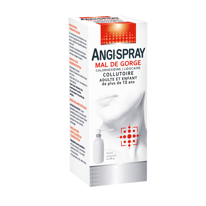 Angi-spray mal de gorge collutoire - flacon pressuris&eacute; de 40 g