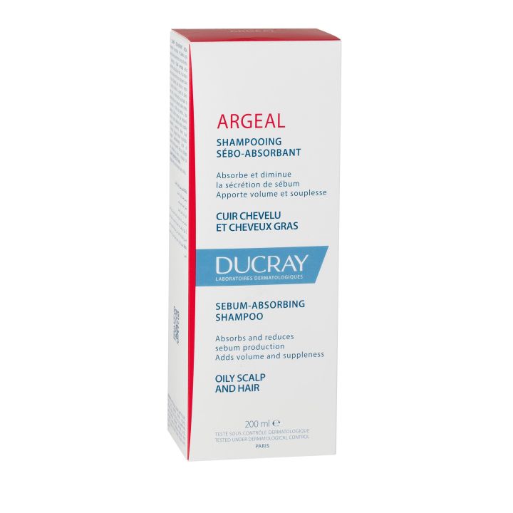 Argeal shampooing s&eacute;bo-absorbant Ducray - Tube de 200 ml