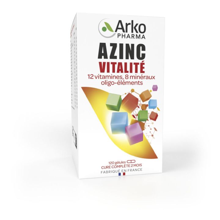Azinc vitalit&eacute; Arkopharma - bo&icirc;te de 120 g&eacute;lules