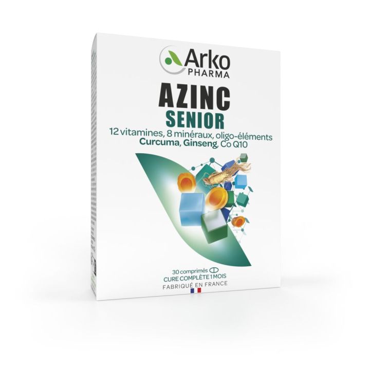 Azinc Senior Arkopharma - boite de 30 comprim&eacute;s