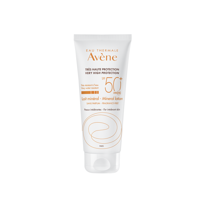 Lait min&eacute;ral solaire tr&egrave;s haute protection spf 50+ Av&egrave;ne - tube de 100 ml