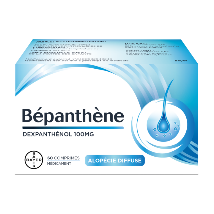 Bepanthene 100mg - bo&icirc;te de 60 comprim&eacute;s