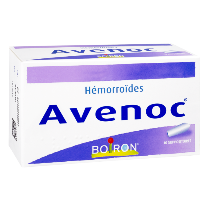 Avenoc h&eacute;morro&iuml;des suppositoires Boiron - boite de 10 suppositoires