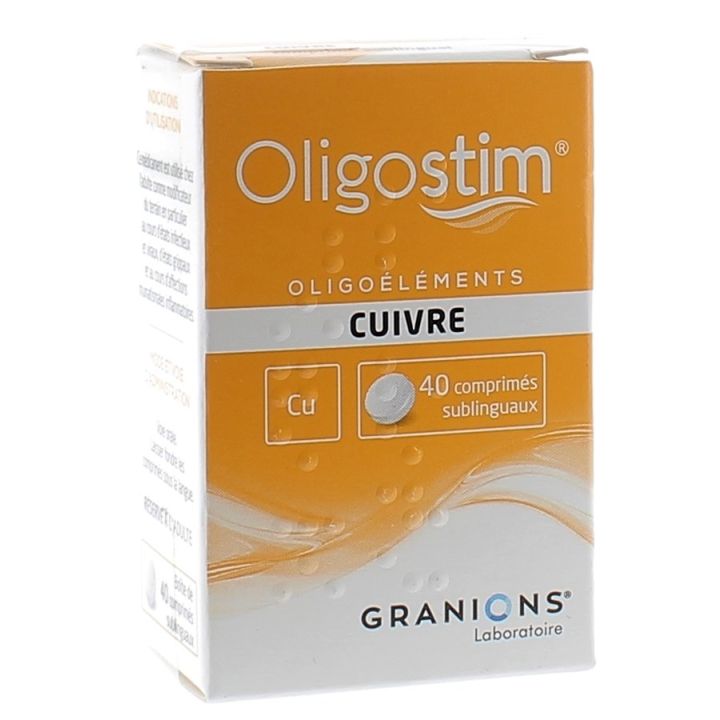 Oligostim Cuivre - bo&icirc;te de 40 comprim&eacute;s sublinguaux