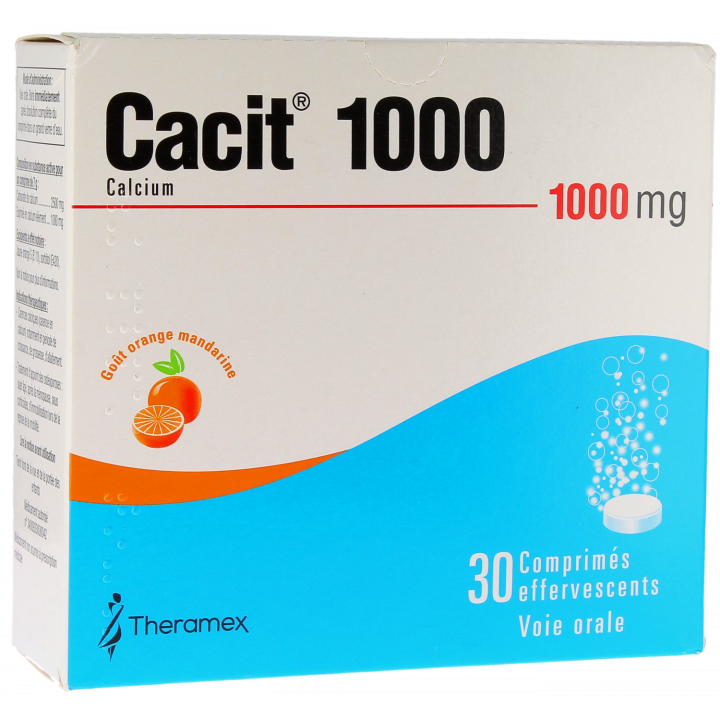 Cacit 1000mg comprim&eacute; effervescent - bo&icirc;te de 30 comprim&eacute;s