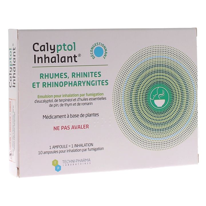Calyptol inhalant &eacute;mulsion pour inhalation par fumigation - bo&icirc;te de 10 ampoules