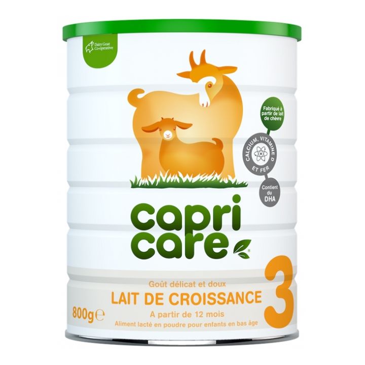 Lait de croissance 3 d&egrave;s 12 mois Capricare - pot de 800 g