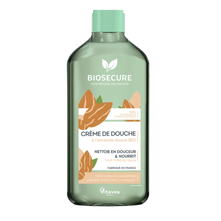 Cr&egrave;me de douche &agrave; l'amande douce BIO Bio Secure - flacon de 500ml