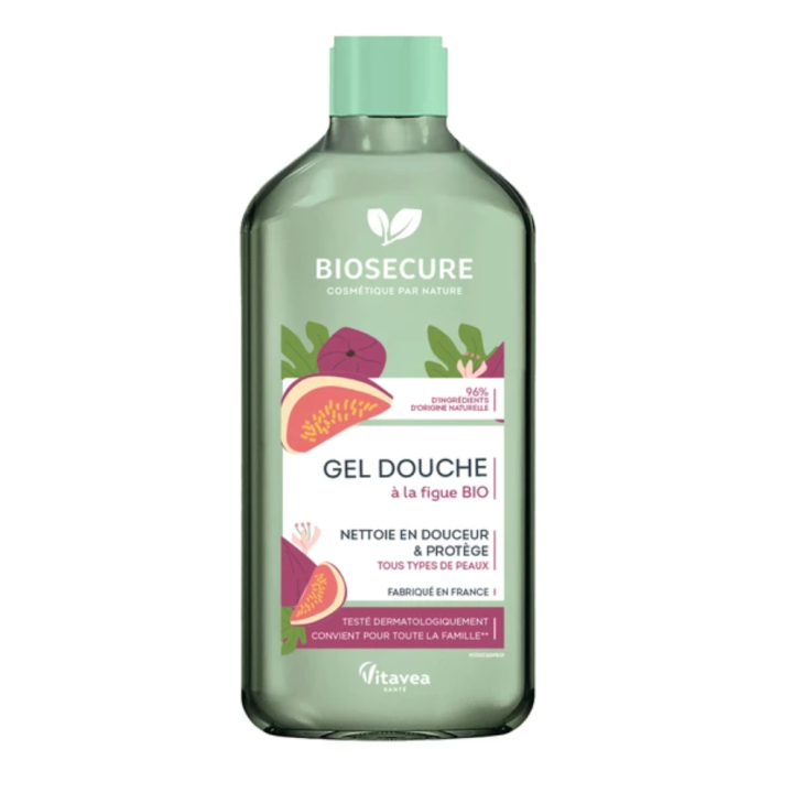 Gel douche &agrave; la figue BIO Bio Secure - flacon de 500ml