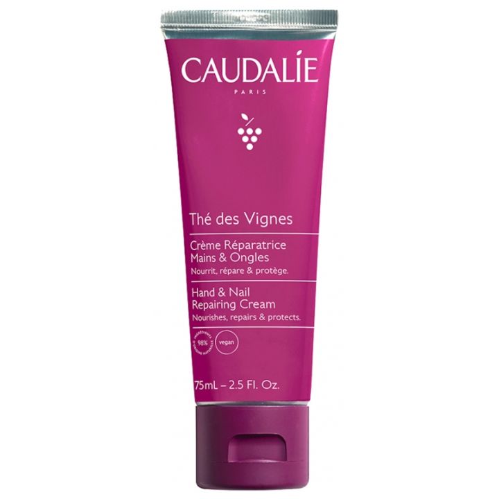 Th&eacute; des vignes Cr&egrave;me mains et ongles Caudalie - tube de 75 ml