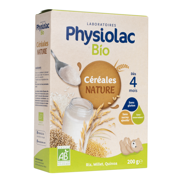 C&eacute;r&eacute;ales Bio Physiolac - Boite de 200 g