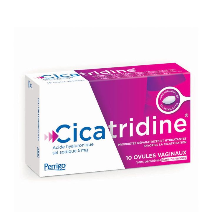 Cicatridine ovule acide hyaluronique Perrigo - boite de 10 ovules