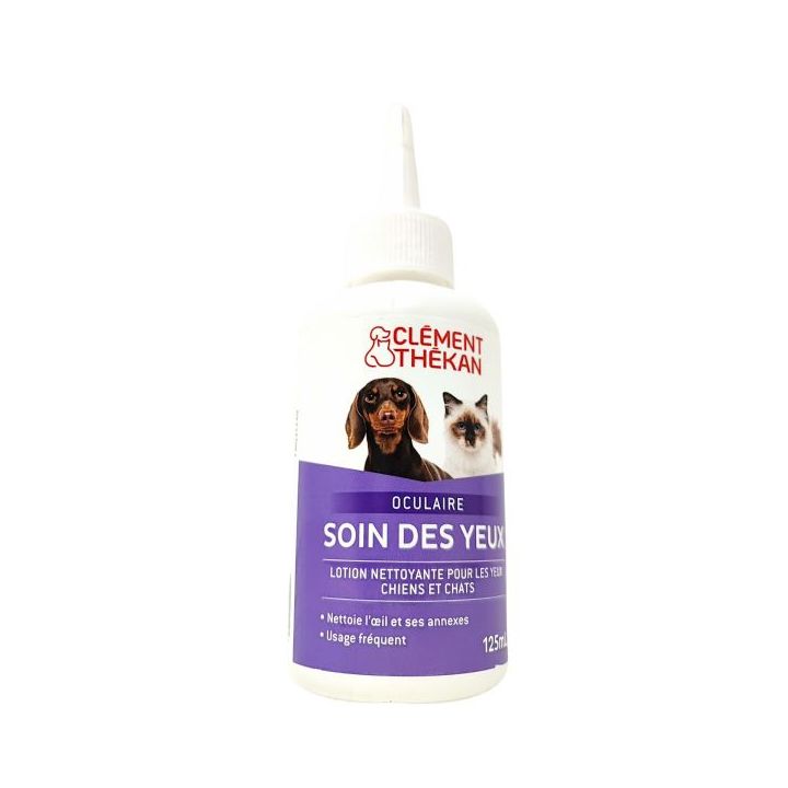 Soins des yeux chiens et chats solution Cl&eacute;ment-th&eacute;kan - flacon de 125 ml