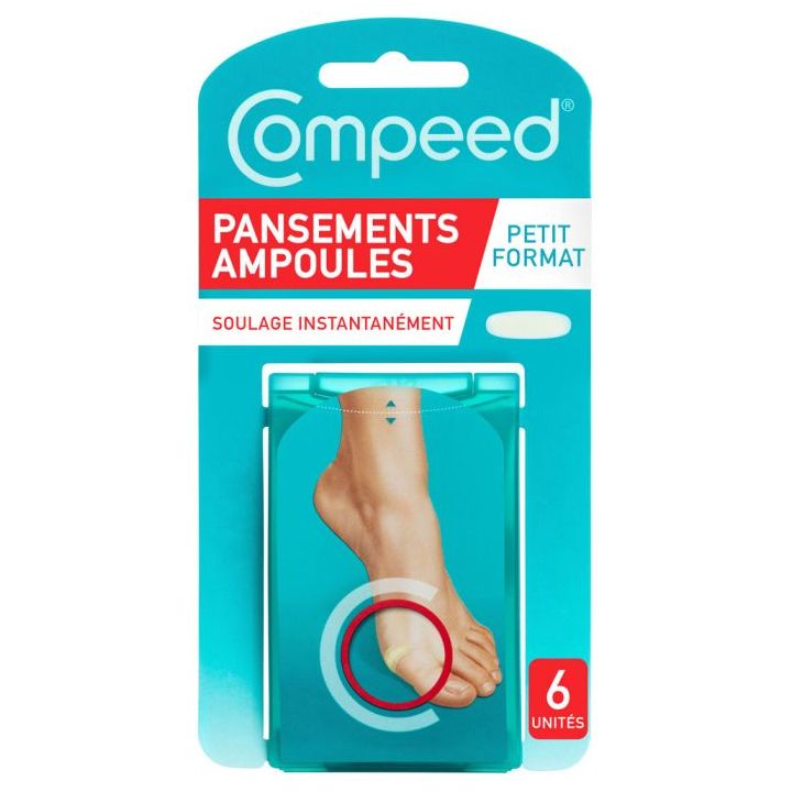 Pansements ampoules petit format Compeed - bo&icirc;te de 6 pansements