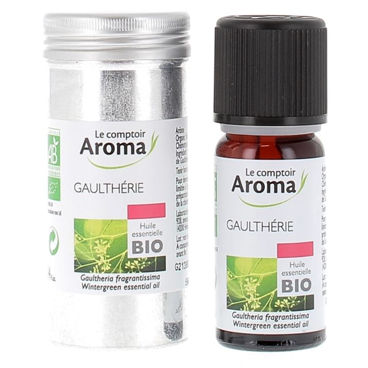 Huile essentielle de Gaulth&eacute;rie Bio Le comptoir Aroma - flacon de 10 ml