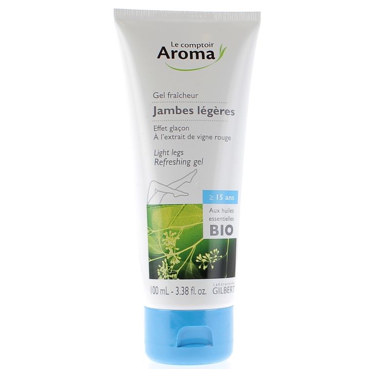 Gel fra&icirc;cheur jambes l&eacute;g&egrave;res Le Comptoir Aroma - tube de 100 ml