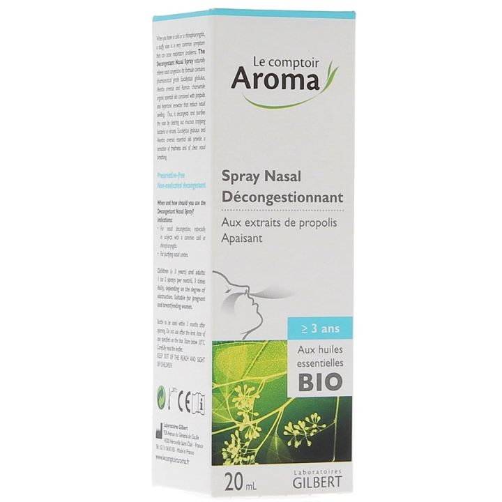 Respir' maux hivernaux spray nasal d&eacute;congestionnant Le Comptoir Aroma - spray de 20 ml