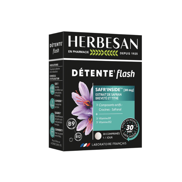 D&eacute;tente flash safr'inside 30mg Herbesan - boite de 18g