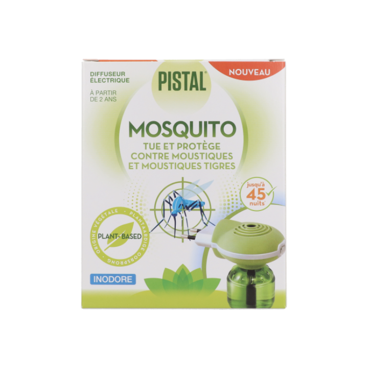 Mosquito diffuseur &eacute;lectrique anti-moustiques Pistal - diffuseur &eacute;lectrique + recharge de 30ml