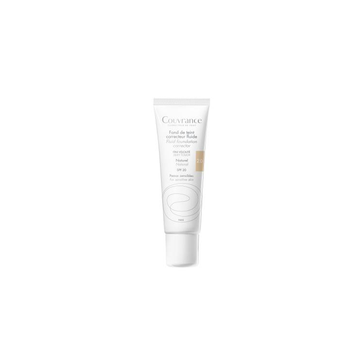 Couvrance fond de teint correcteur fluide Naturel 2.0 Av&egrave;ne - Tube de 30 ml
