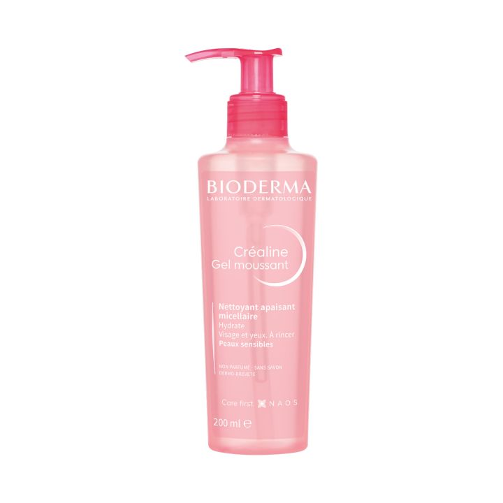 Cr&eacute;aline gel moussant Bioderma - flacon-pompe de 200 ml