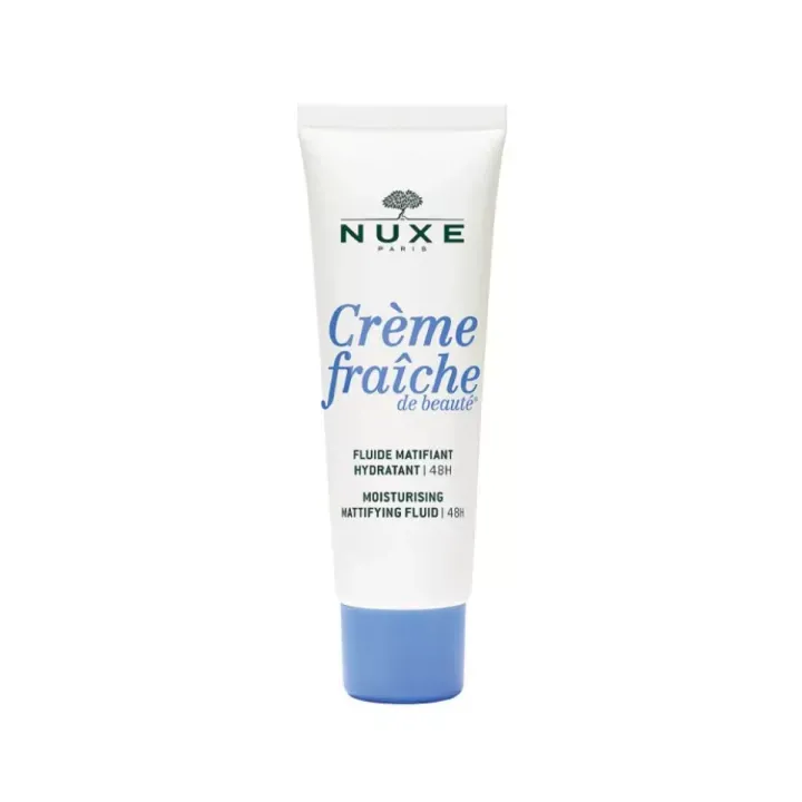 Cr&egrave;me fra&icirc;che de beaut&eacute; Fluide matifiant hydratation 48H Nuxe - tube de 50 ml