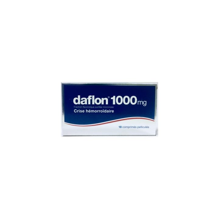 Daflon 1000mg comprim&eacute; - boite de 18 comprim&eacute;s