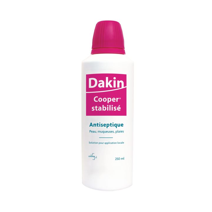 Dakin cooper stabilis&eacute; solution pour application locale en flacon - flacon de 250ml
