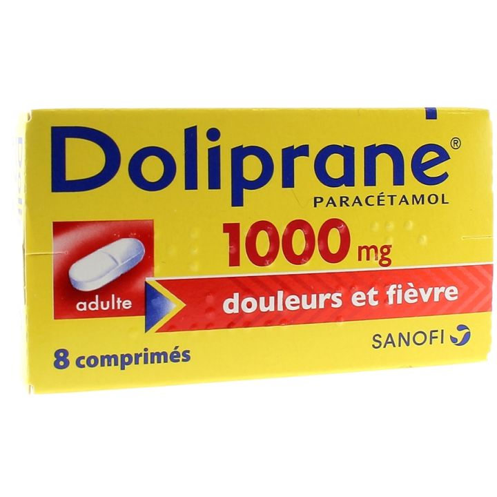 Doliprane 1000mg - 8 comprim&eacute;s