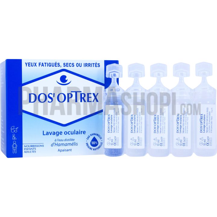 Dos'optrex lavage oculaire - bo&icirc;te de 15 unidoses de 10 ml