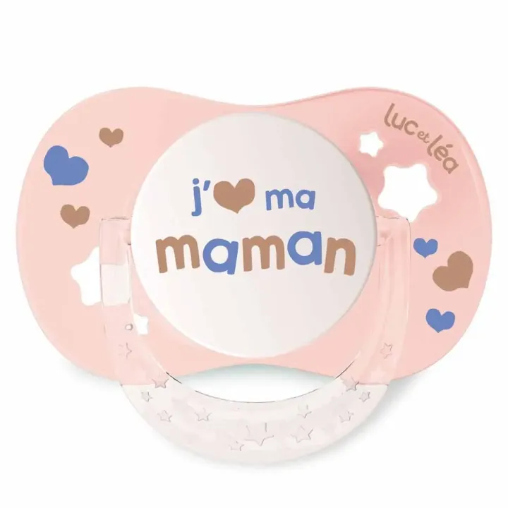 Essentiel sucette collerette confort+ 6/18 mois Luc et L&eacute;a - une sucette