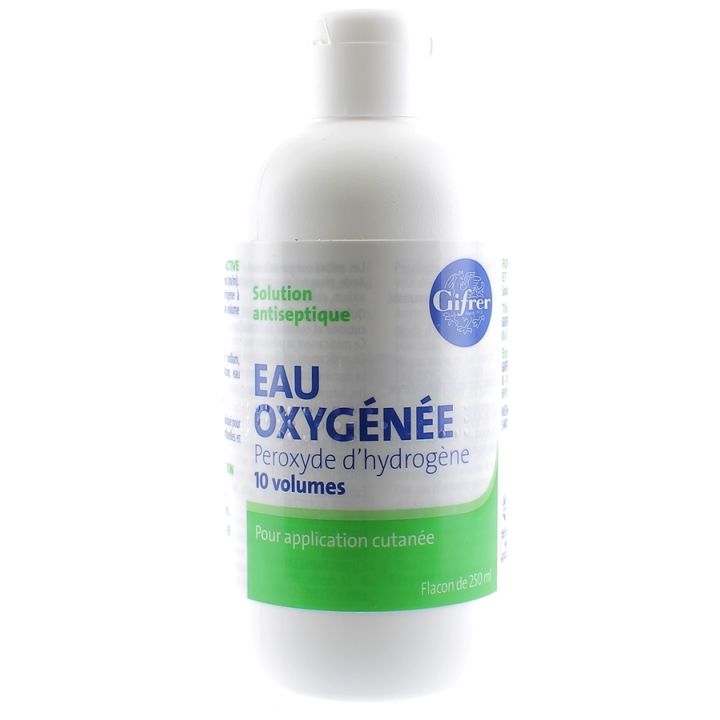 Eau oxyg&eacute;n&eacute;e 10 volumes Gifrer - Flacon de 250 ml