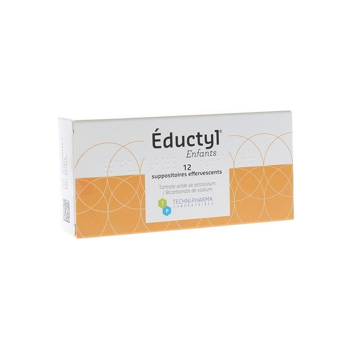 Eductyl enfants suppositoire effervescent - bo&icirc;te de 12 suppositoires
