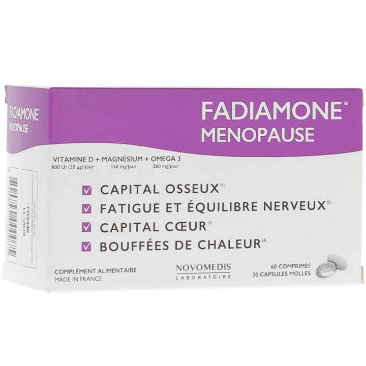 Fadiamone m&eacute;nopause - 60 comprim&eacute;s + 30 capsules