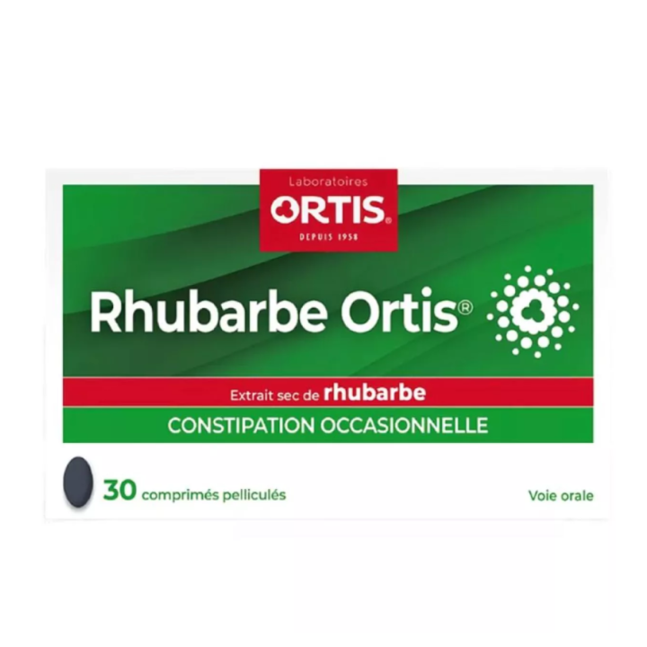 Rhubarbe ortis constipation occasionelle Ortis - boite de 30 comprim&eacute;s 