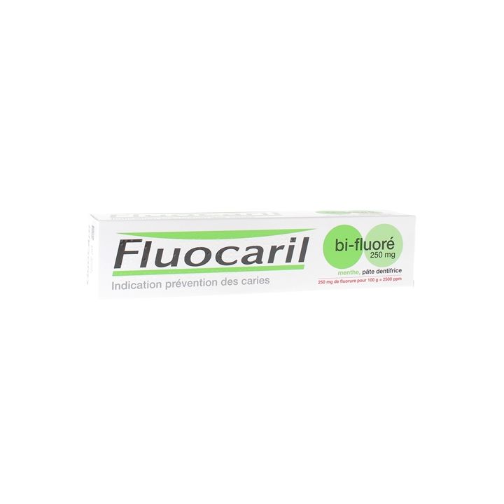 P&acirc;te dentifrice menthe bi-fluor&eacute; 250 mg Fluocaril - tube de 125 ml