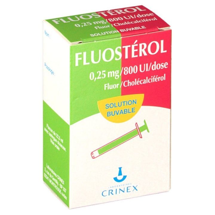 Fluost&eacute;rol 0,25mg/800 U.I/dose - flacon de 22,5ml