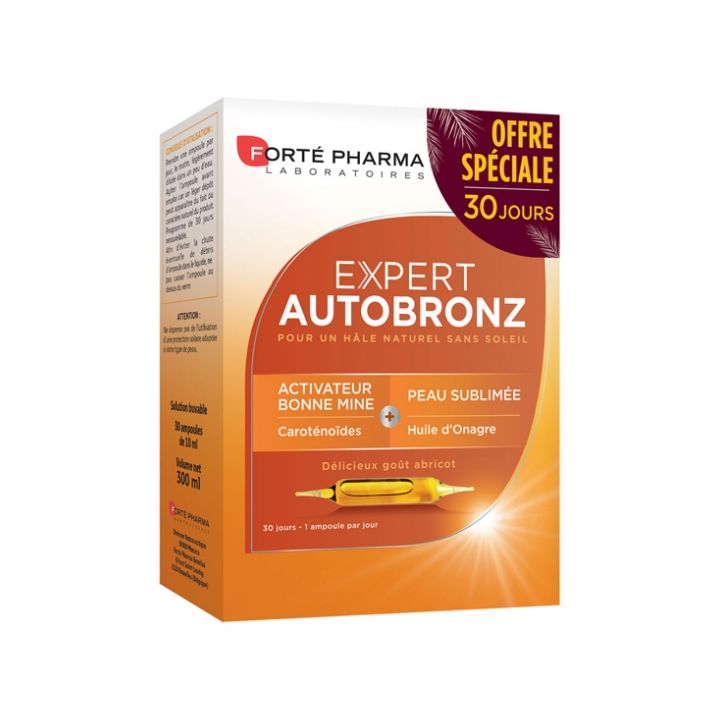 Expert autobronz Fort&eacute; Pharma - boite de 30 ampoules
