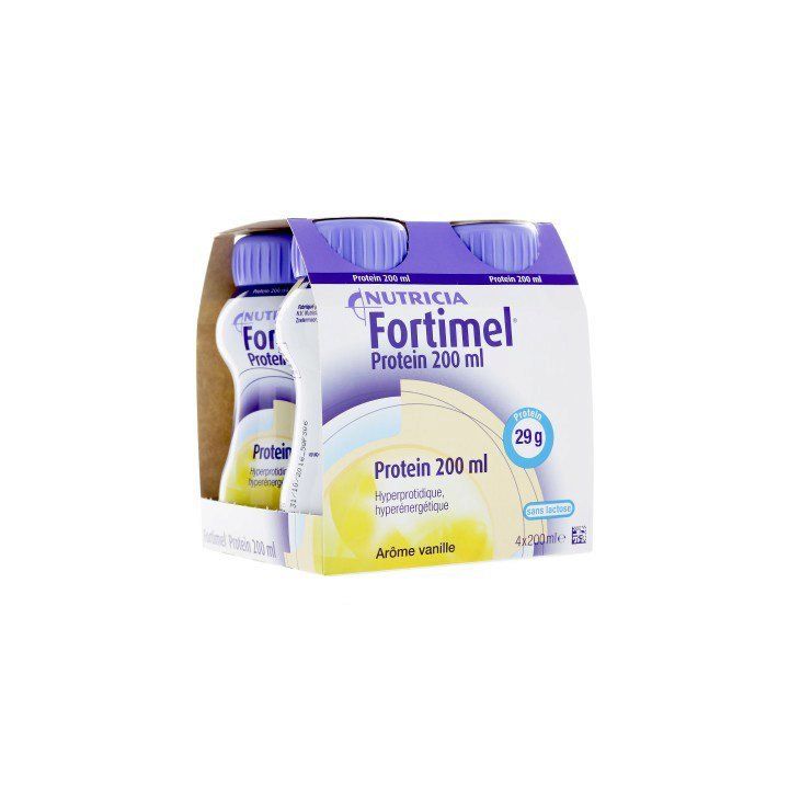 Fortimel protein go&ucirc;t vanille Nutricia - 4 bouteilles de 200 ml